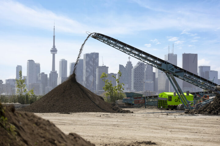blurred GFL soil remediation facility
