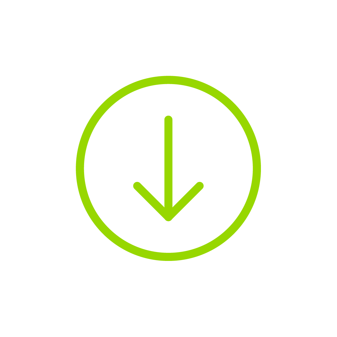 scroll down arrow